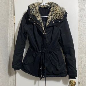 H&M Divided Leopard Utility Jacket